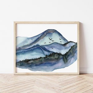 Mountain Watercolor Print