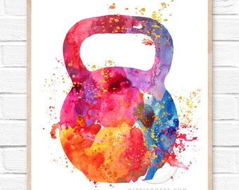 Fitness Kettlebell-schilderij