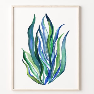 Seaweed Watercolor Print