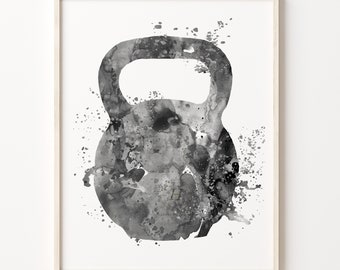 Fitness Kettlebell-schilderij