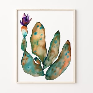 Pittura di cactus Pads