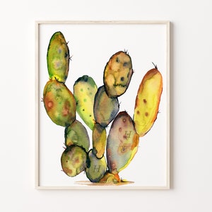 Pittura di arte del cactus del deserto