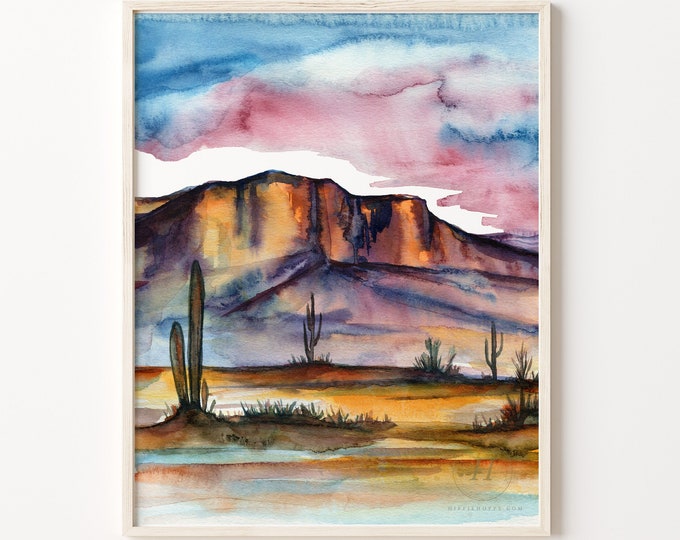 Featured listing image: Arizona Desert Printable, Digital Download