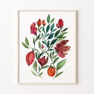 Flower Watercolor Art Print
