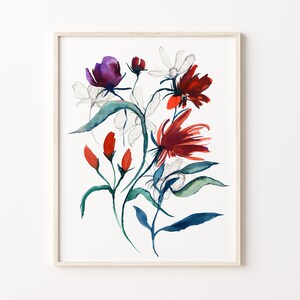 Flower Watercolor Print