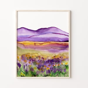 Mountain Watercolor Print