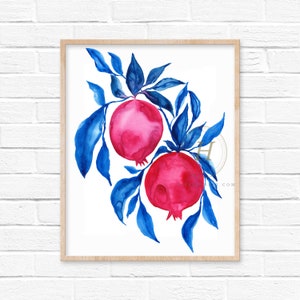 Pomegranate Art Print by HippieHoppy