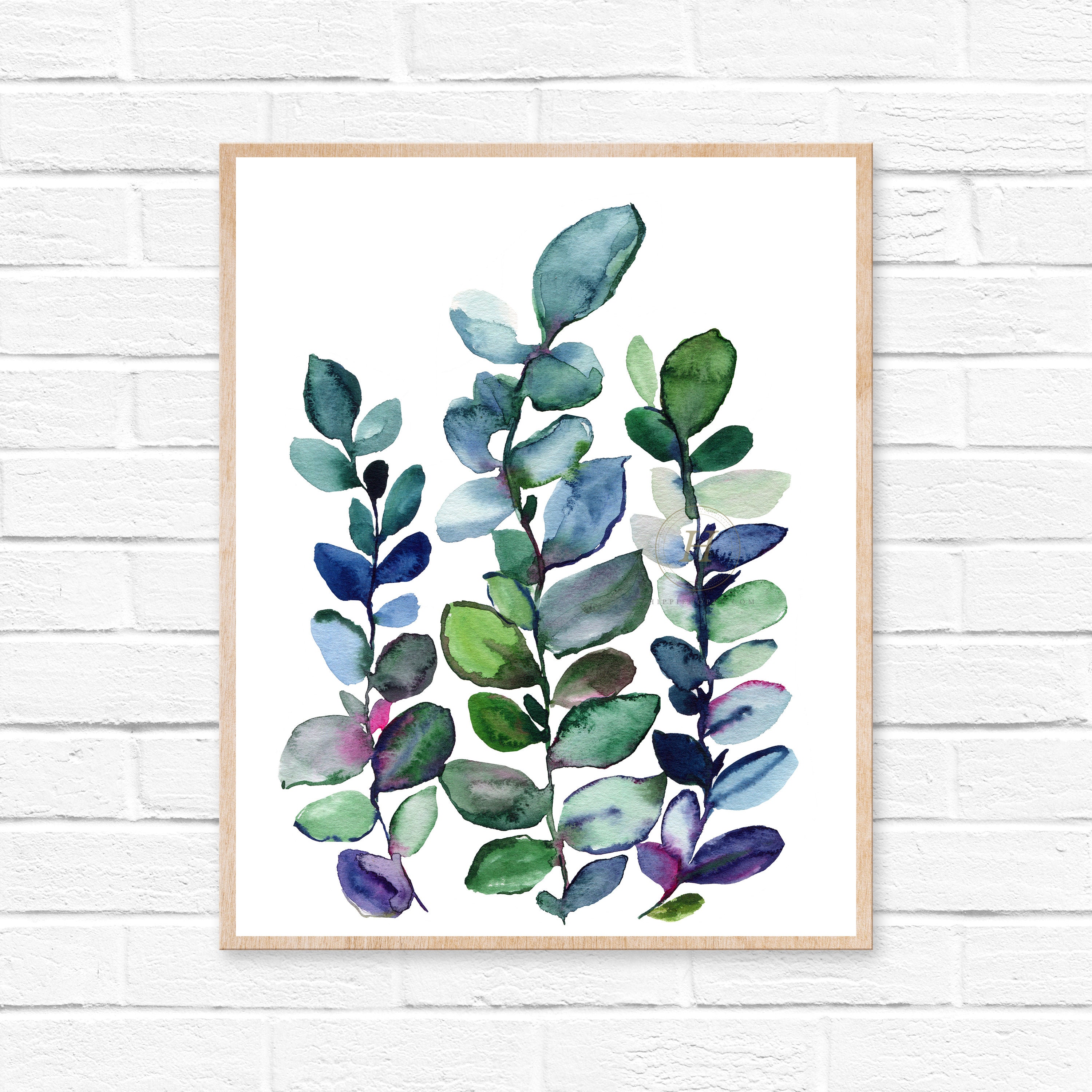 Eucalyptus Print Eucalyptus Leaves Botanical Print Botanical Art