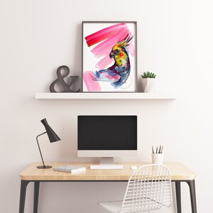 Cockatiel Watercolor Art Print by HippieHoppy image 5
