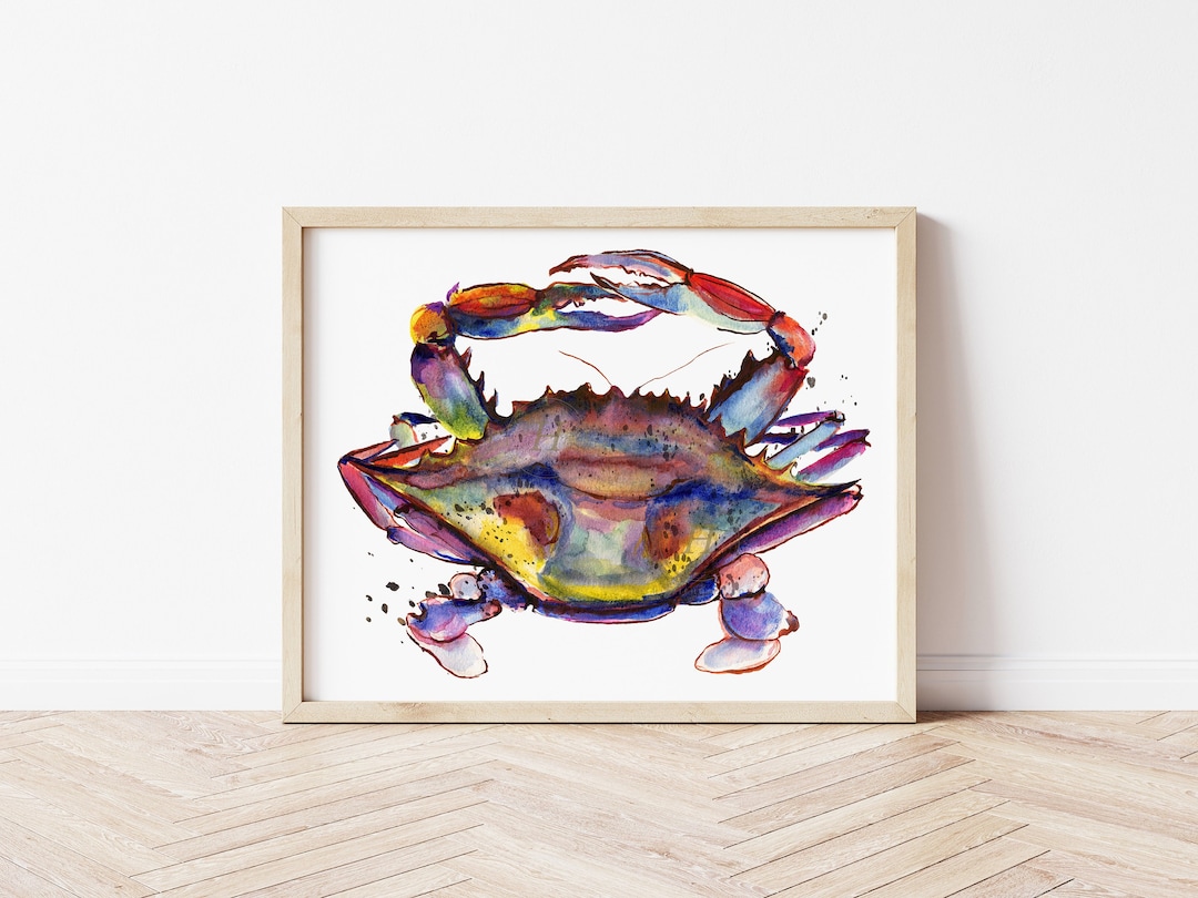 Crab Shell Art Print - Etsy