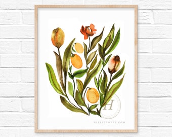 Flower Watercolor Print
