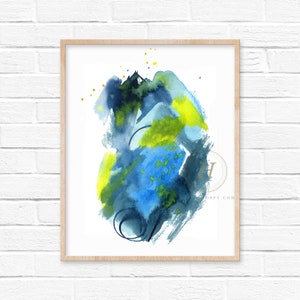 Abstract watercolor painting