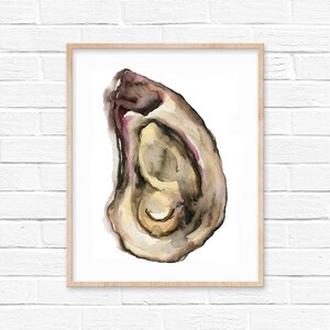Shell Watercolor Print by hippiehoppy
