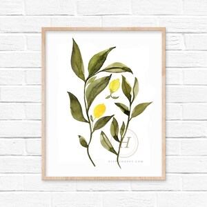 Arte de pintura de limones