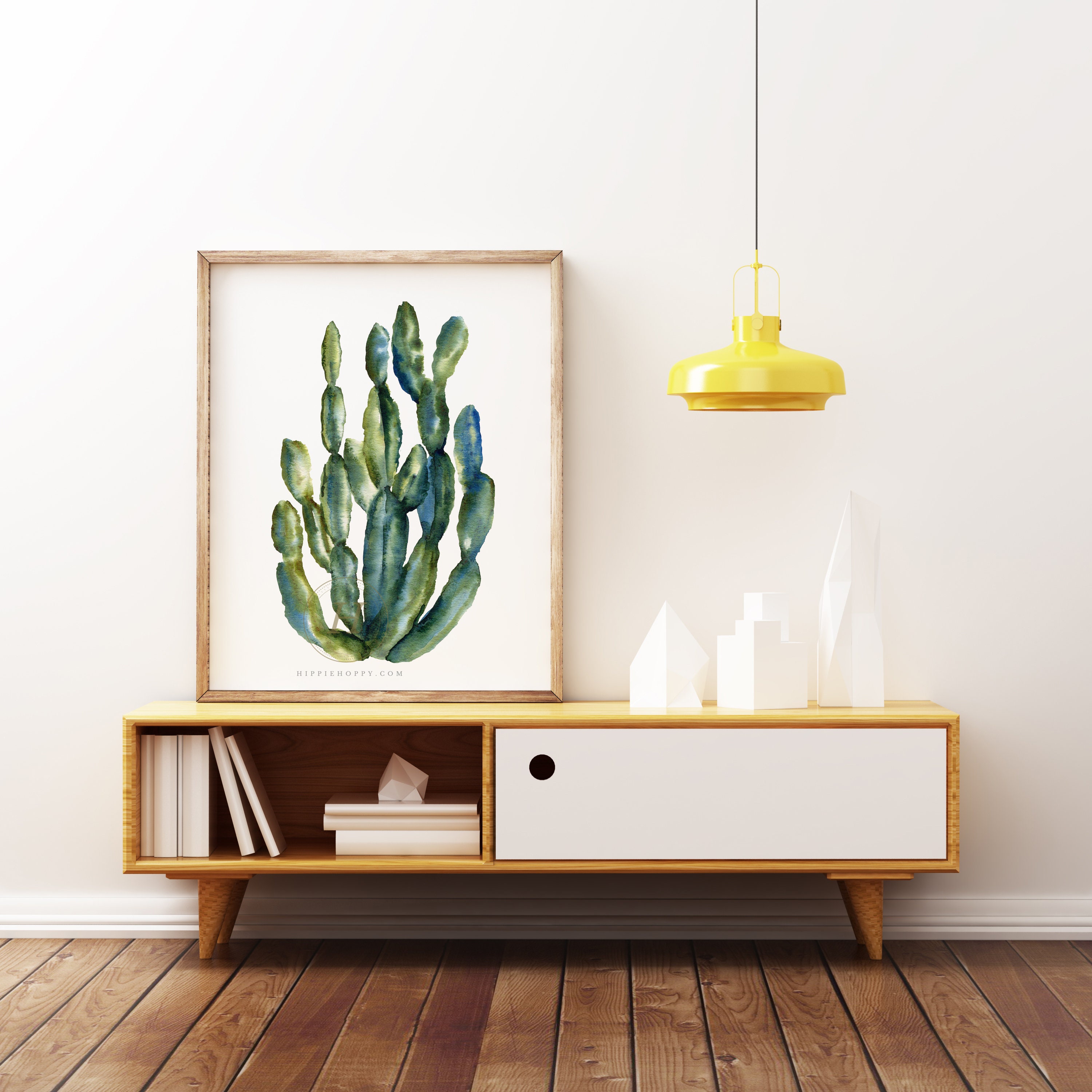 Set Of 2 Prints, Cactus Wall Decor