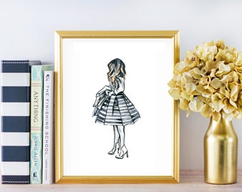 Estampado de acuarela de moda