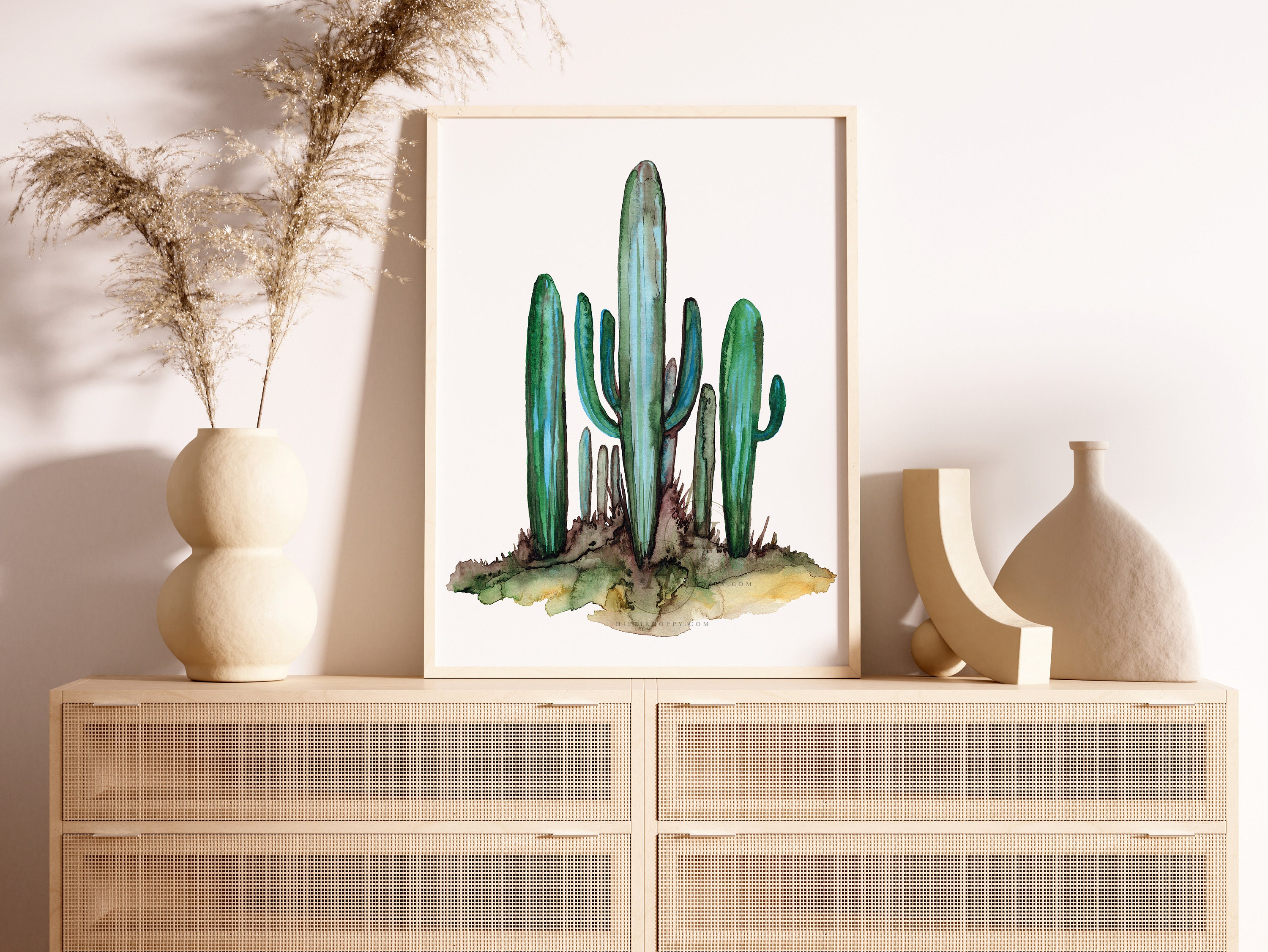 Desert Cactus Art Painting - Etsy