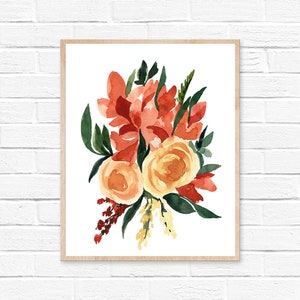 Flower Watercolor Print