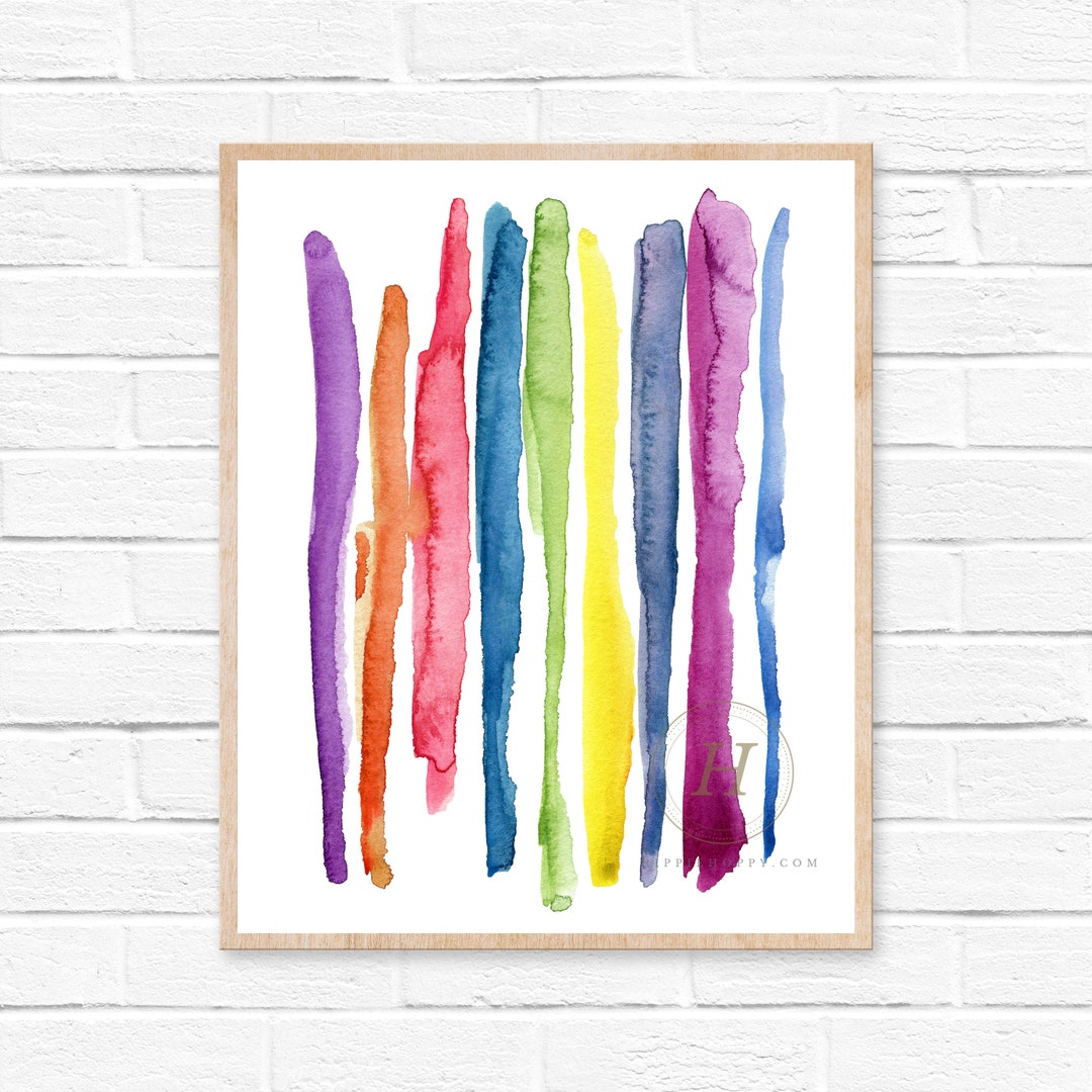 抽象的な水彩画 - Etsy 日本