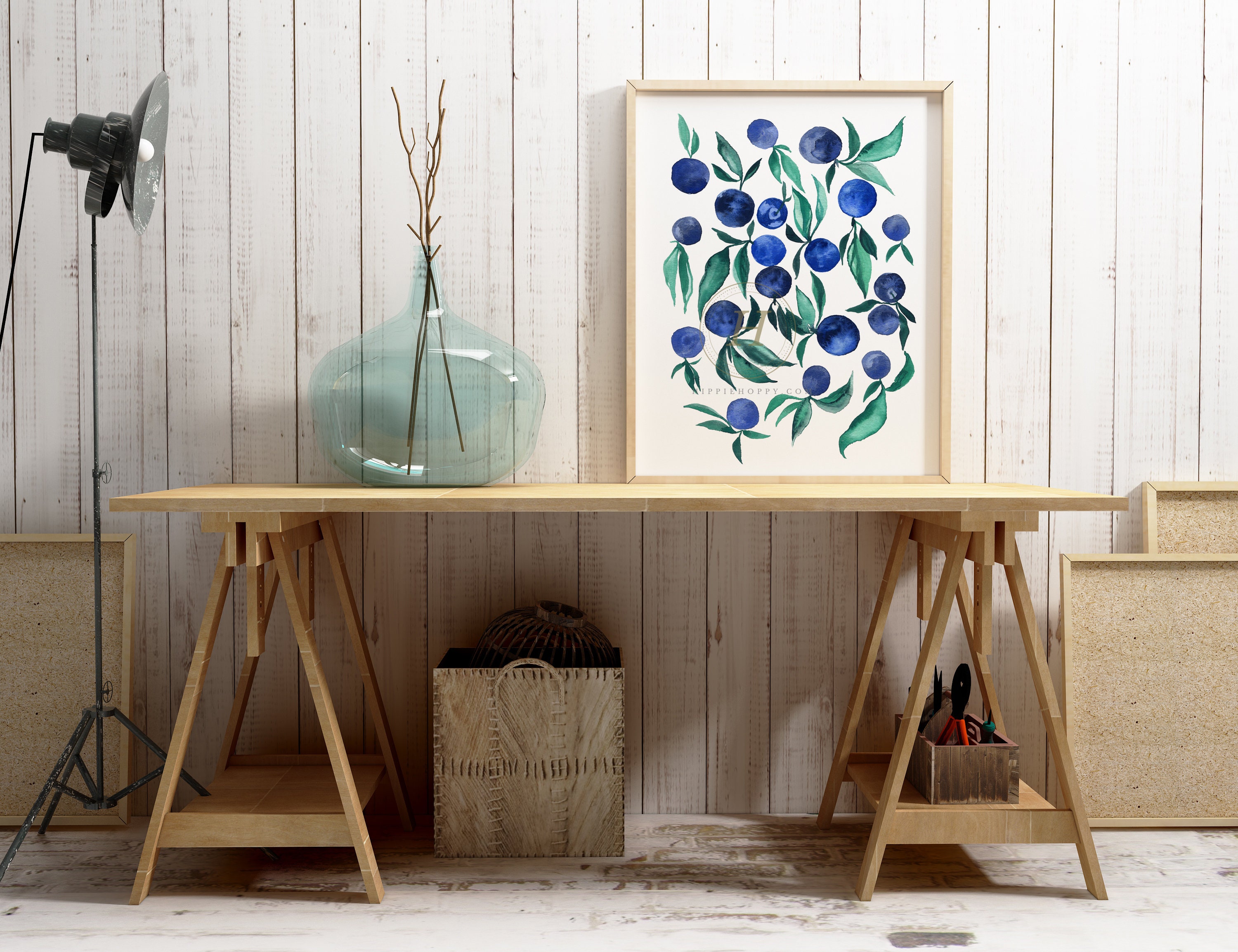 Cooking Print Plum Food Painting Restaurant Decor Kitchen Wall