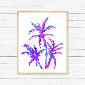 Watercolor Palm Print
