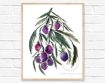 Fruit Watercolor Print