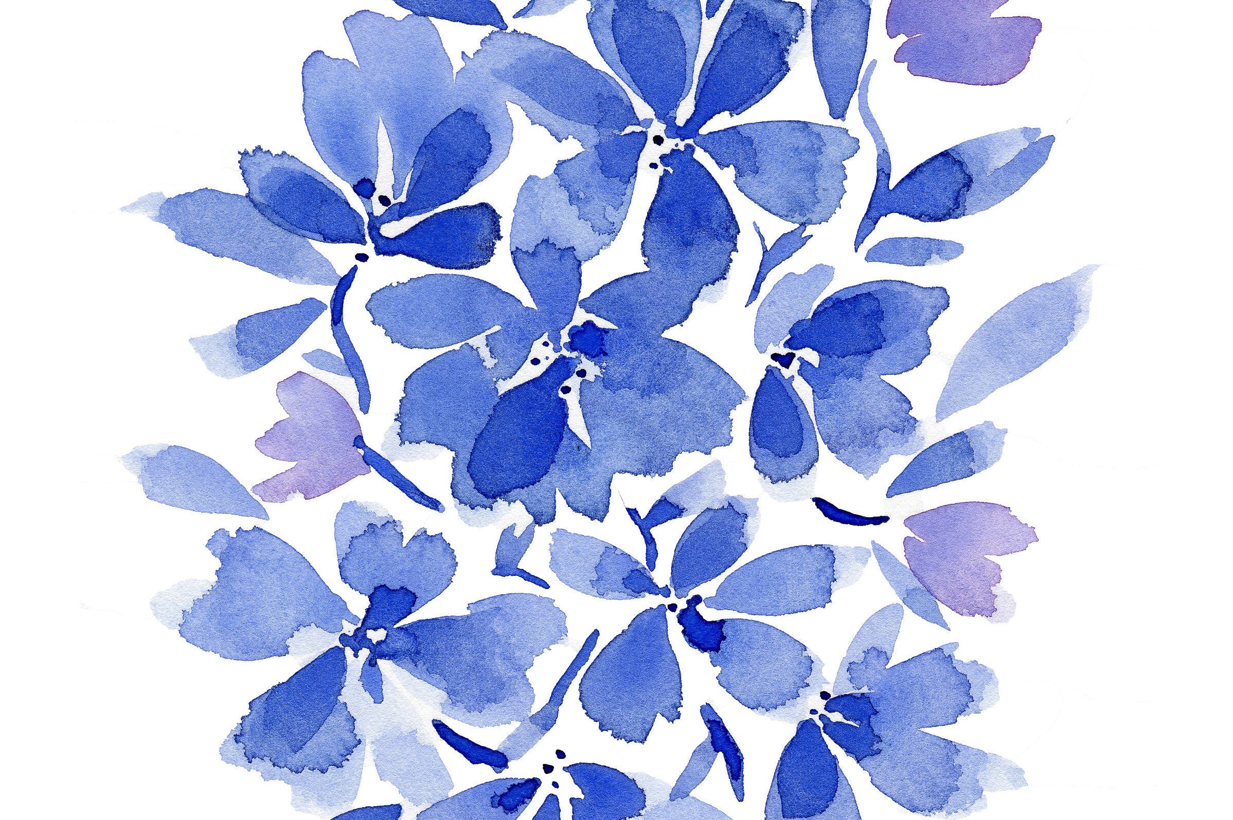 flower art print flower print abstract flowers watercolor flowers