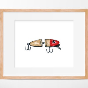 Fishing Lure Watercolor Print
