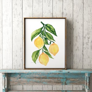 Lemon Art Prints, Set of 2 by HippieHoppy image 5