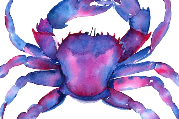 水彩画 巨大カニと都市景観 il_fullxfull.2309939176_mg0f.jpg