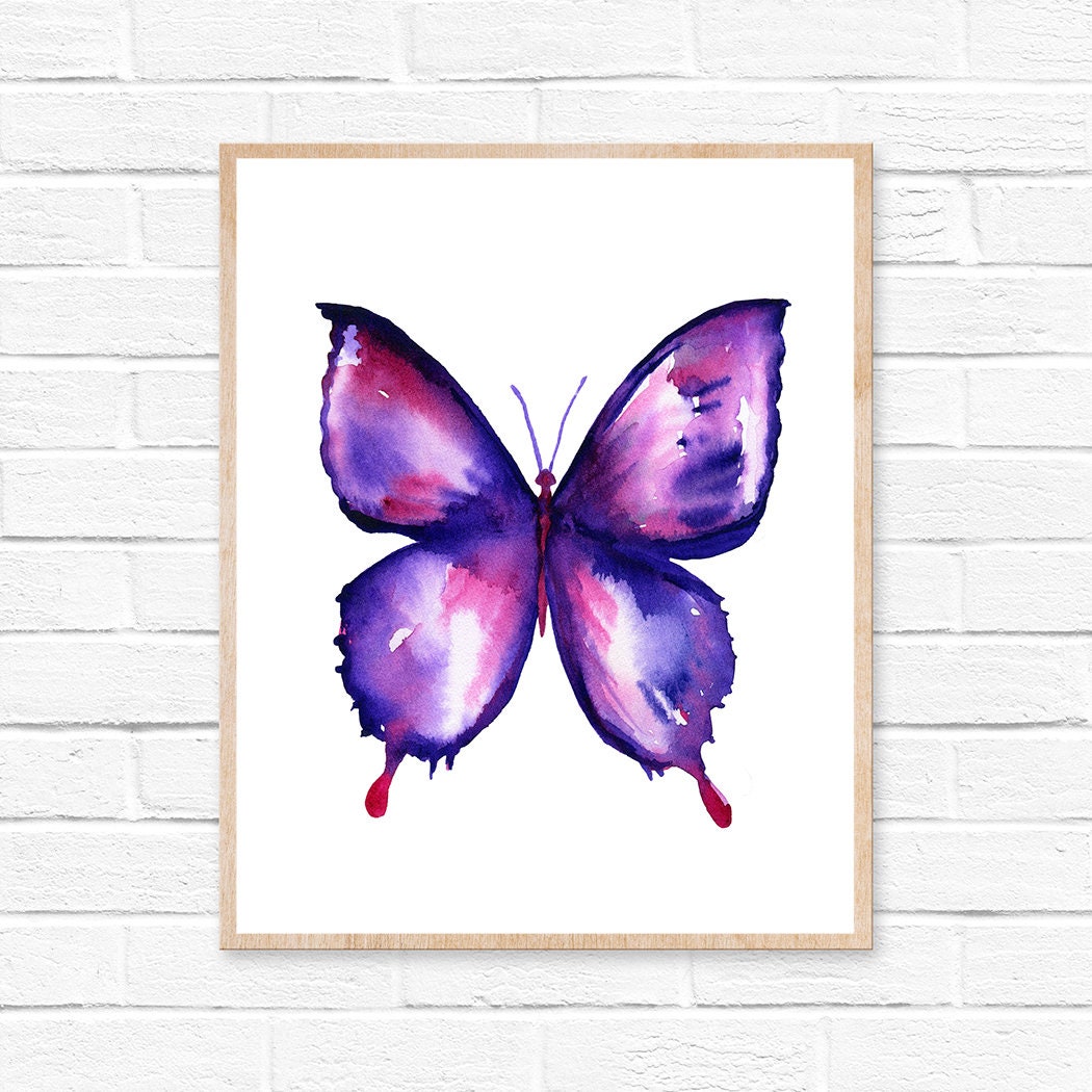 Butterfly Watercolor Print | Etsy