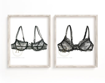 Bra Print Set of 2