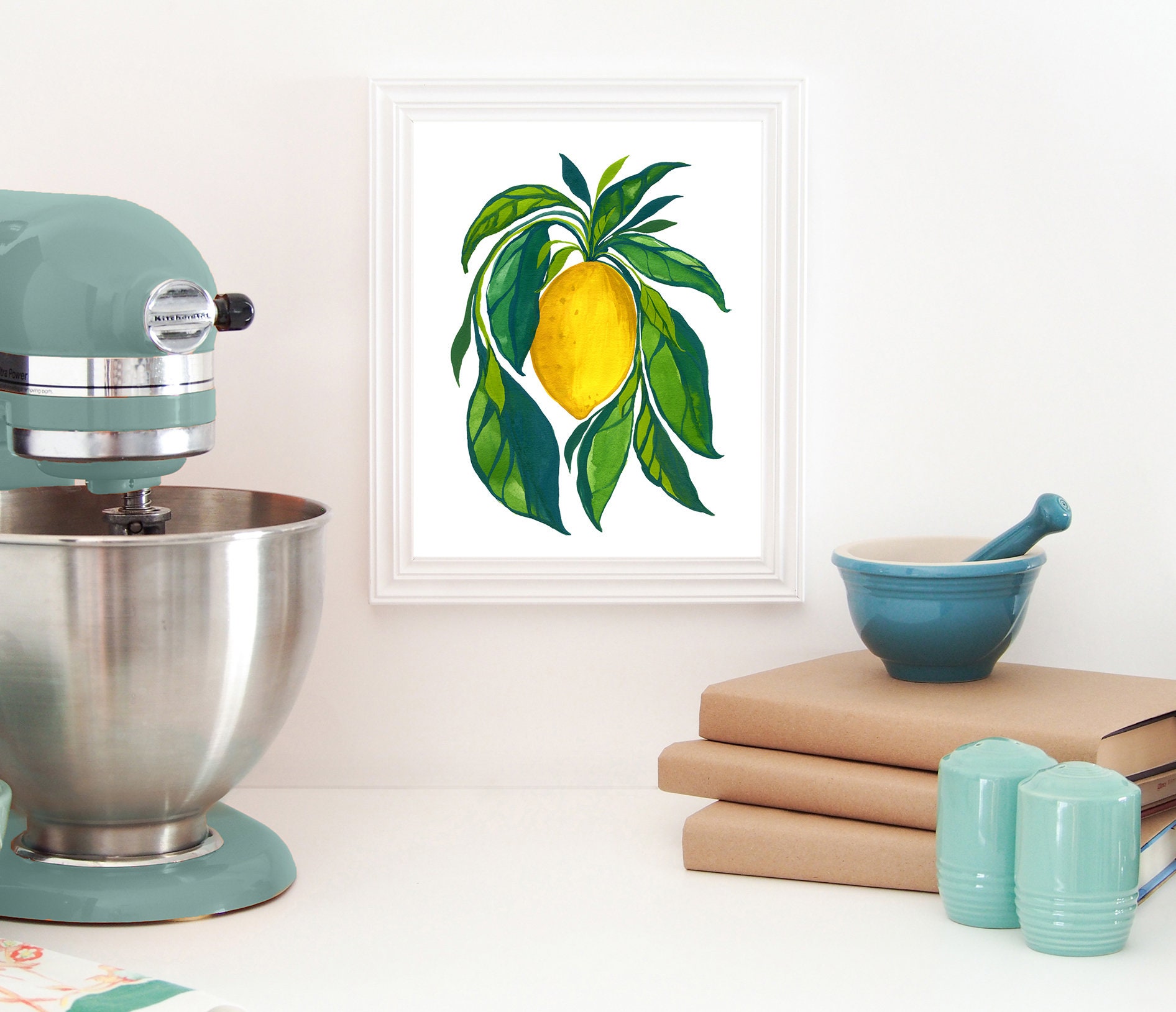 Lemon Art Lemon Print Lemon Art Print Kitchen Art Lemon Wall Art