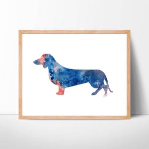 Dachshund Watercolor Print