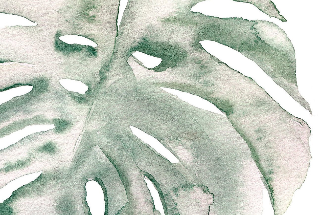Leaf Watercolor Print | Etsy