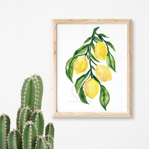 Lemon Art Prints, Set of 2 by HippieHoppy image 7