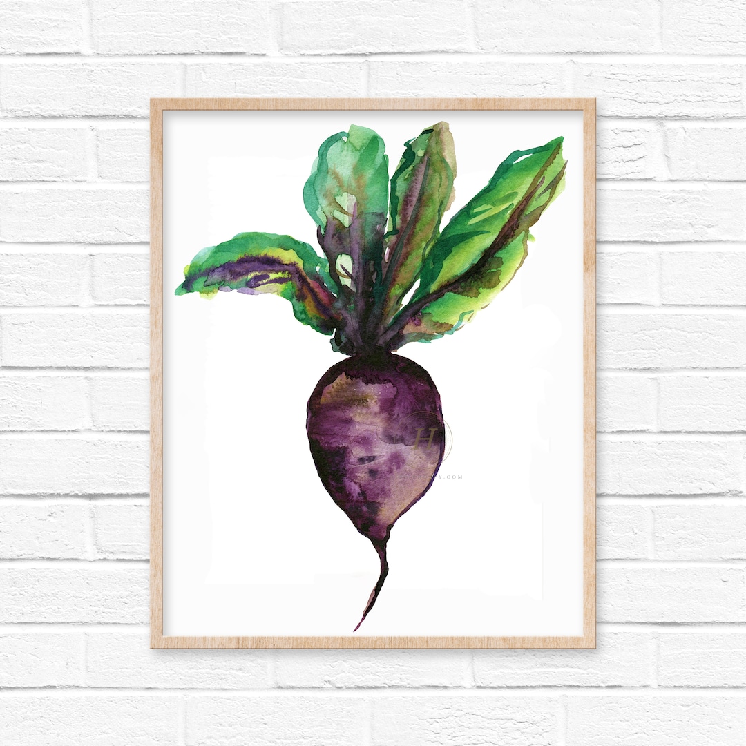 Beet Watercolor Print - Etsy