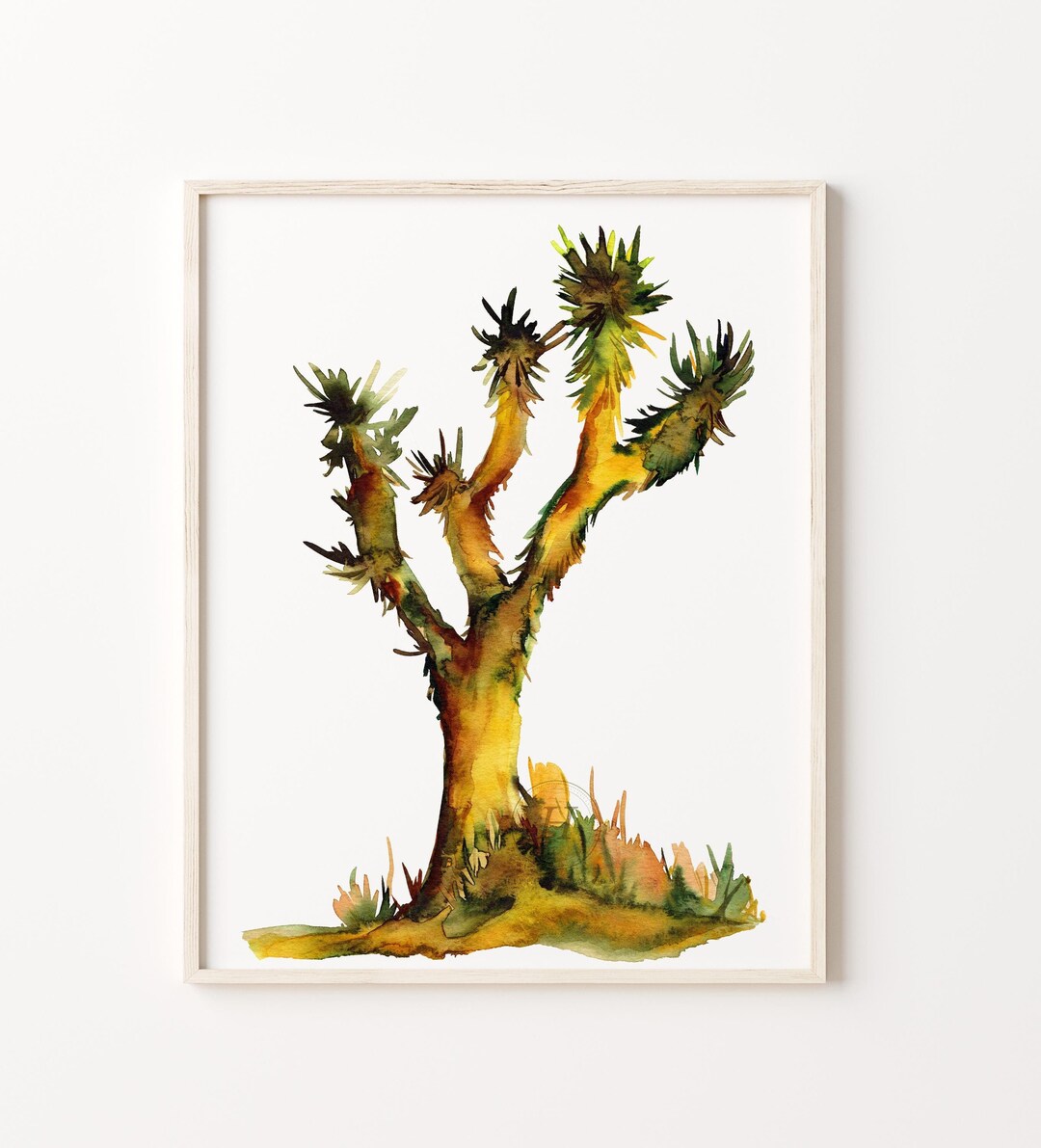 Joshua Tree Cactus Watercolor Print - Desert Art for Your Home - Nature ...