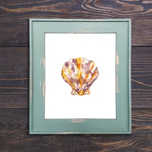 Shell Watercolor Print