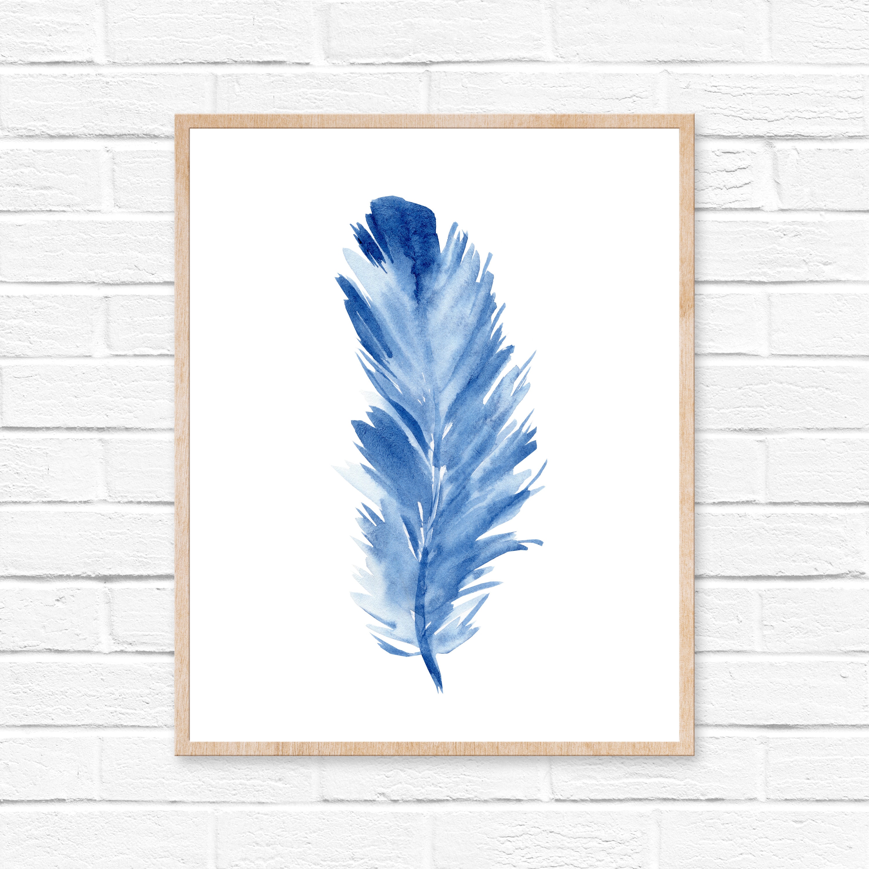 Watercolor Feather Print | Etsy