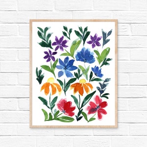 Wildflowers Watercolor Print