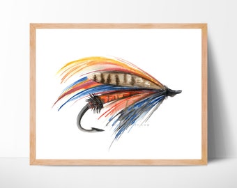 Watercolor Fly Print