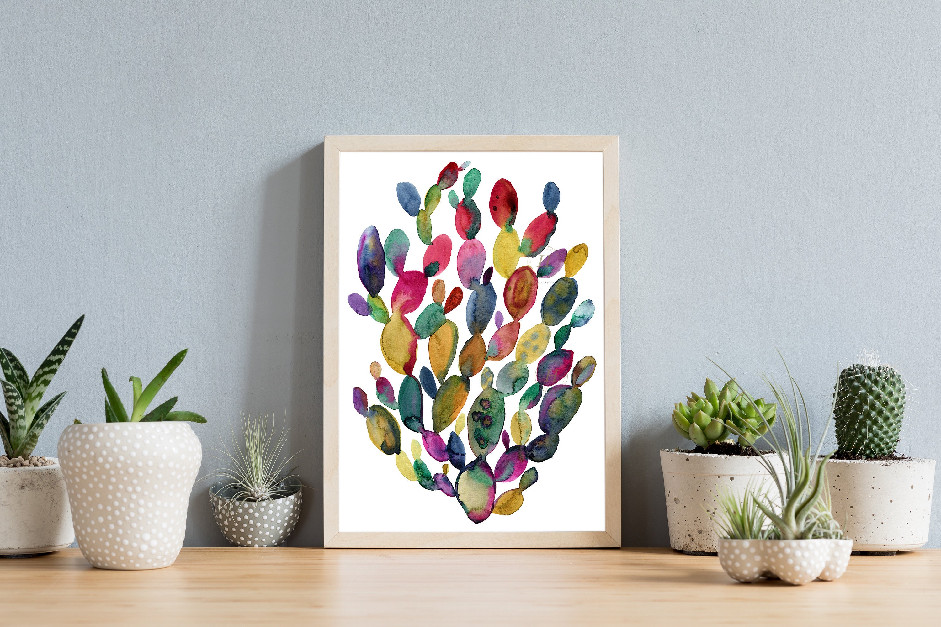 Cactus Watercolor Print Desert Plant Cacti Art - Etsy