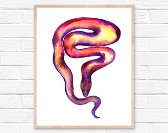 aquarel slang slang kunst