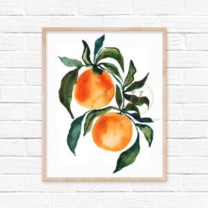 Citrus Orange Art Print by HippieHoppy