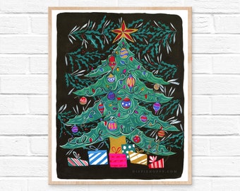 Christmas Tree Art Print