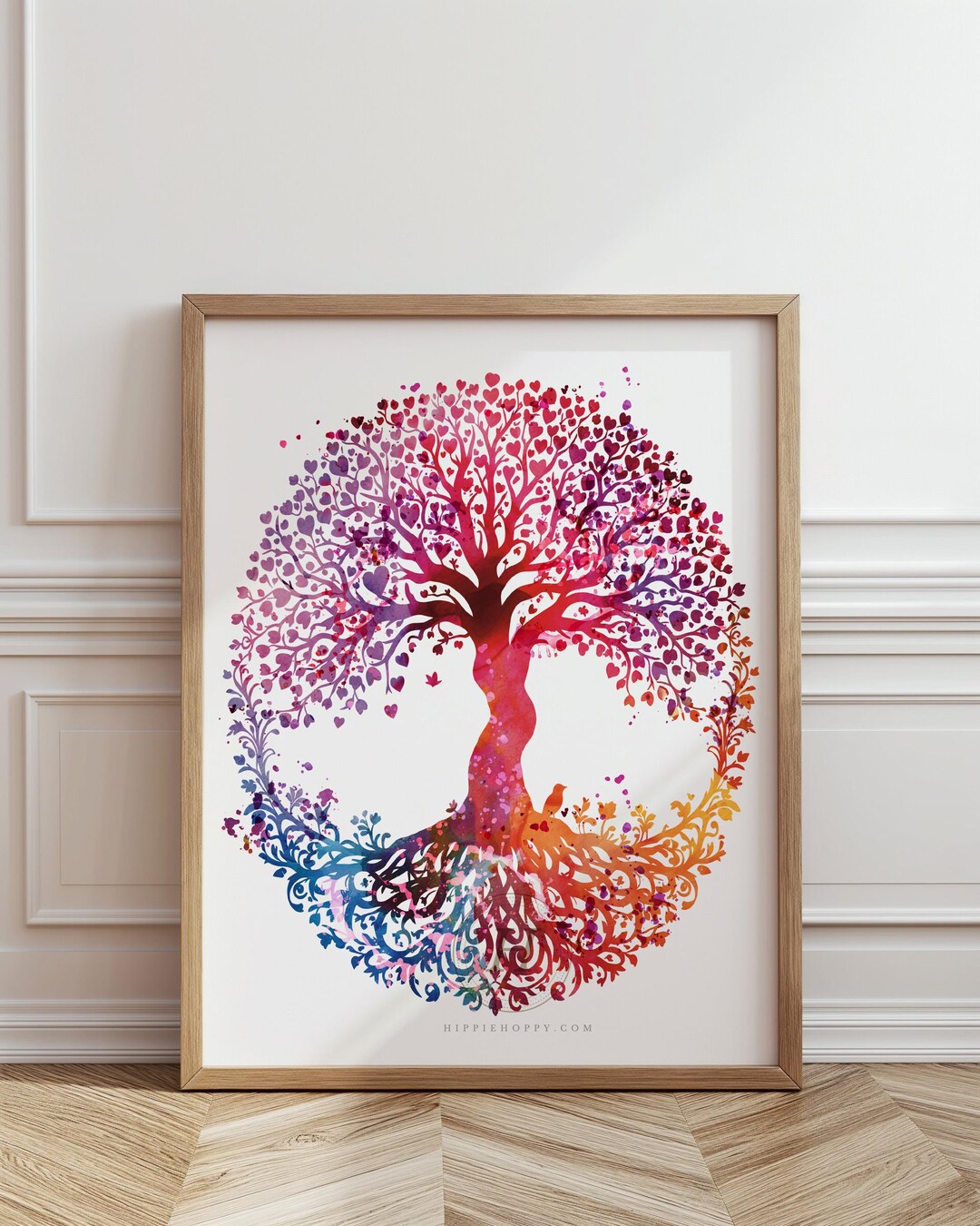 Tree of Life Print, Colorful Watercolor Nature Art - Etsy