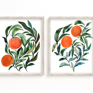 Oranges Watercolor Prints