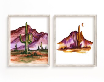 Desert Art Prints set of 2