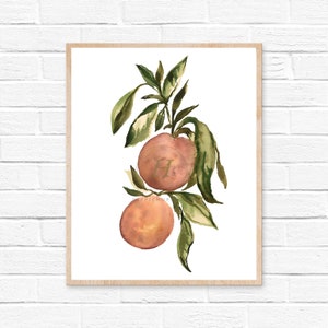 Oranges Watercolor Print